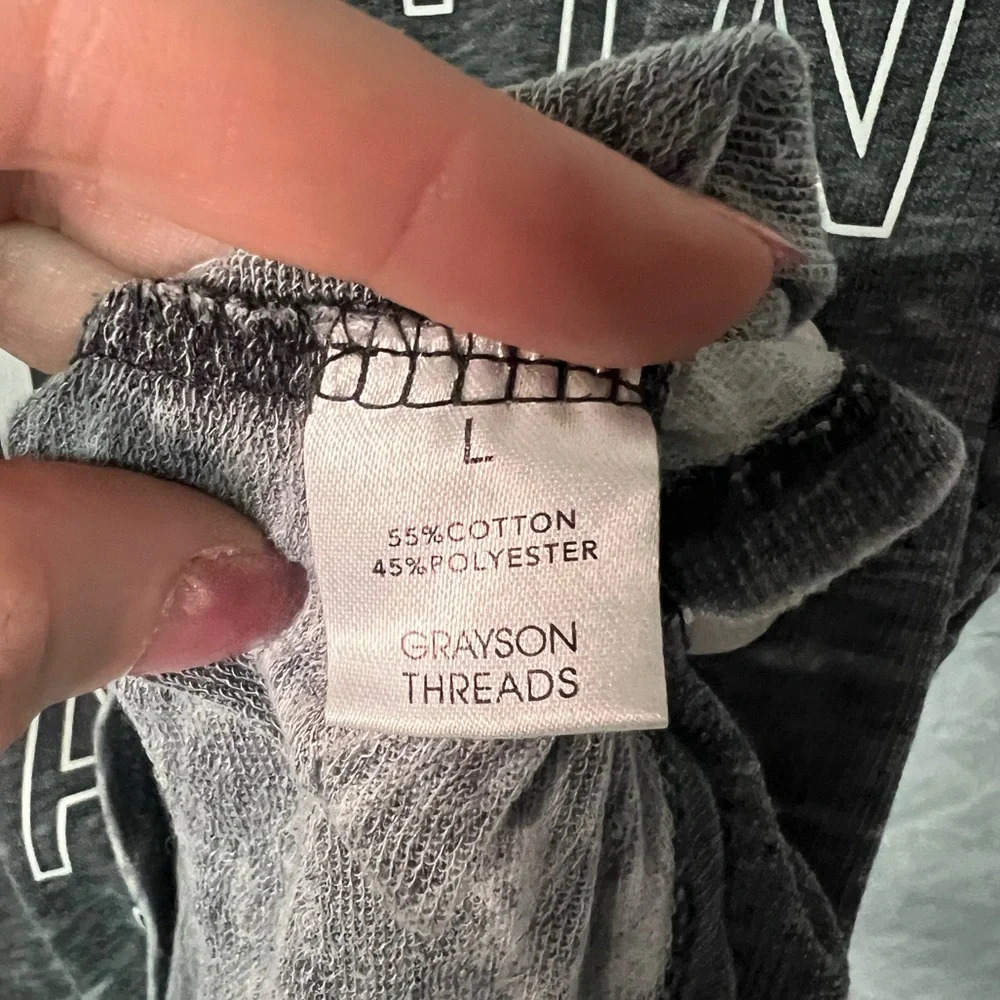 Grayson Threads Austin Texas Sleeveless Gray Burnout Tank Top - size Large - Picture 8 of 9